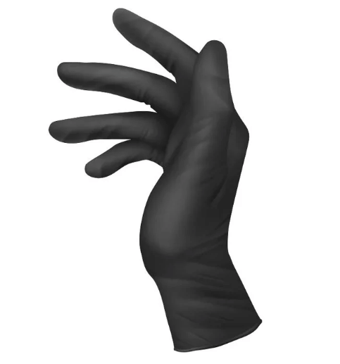 Saniflex Heavy Duty Nitrile Black Gloves - Powder Free -Carton 1000 Gloves