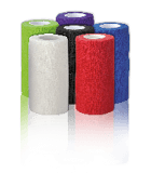 Pet Cohesive bandages 10cm box of mixed colour rolls at InterAktiv Vet