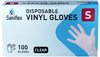 Saniflex Vinyl disposable Gloves- small size