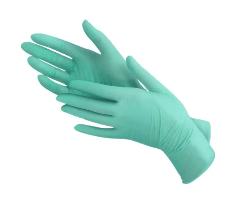 Saniflex Biodegradable Nitrile Gloves- Green 100/ Box
