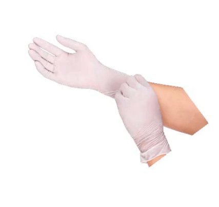 Saniflex Latex Powder Free Gloves, Clear - Box(100 Gloves)