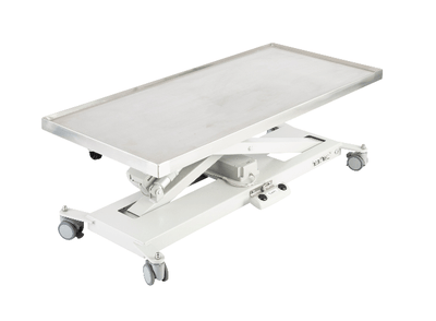 InterAktiv Veterinary Electric Procedure Table- Stainless Steel Top Tray. - InterAktiv Health