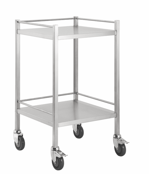 Stainless Steel Trolley 50cm Wide -No Drawers