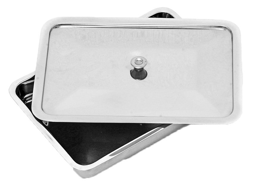 Trays, Instruments with lids, Stainless Steel - InterAktiv Vet 