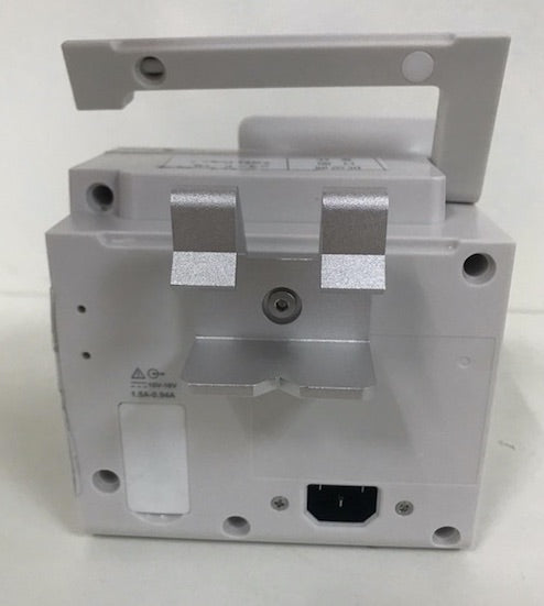 Enmind V5 Infusion pump with cage mounting bracket.