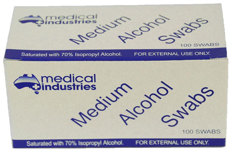 Swab, 70% Isopropyl Alcohol - InterAktiv Vet 