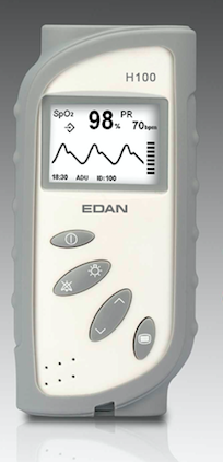 Pulse Oximeter, EDAN VE-H100B Vet+ Recharging Kit + Silicone Protector Cover
