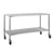 Stainless Steel Trolley 80cm wide -Flat Top with shelf