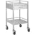 Stainless Steel Trolley 50cm Wide with 1 Drawer and Rail